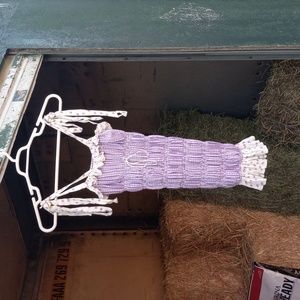 For Love & Lemons purple smock tube top